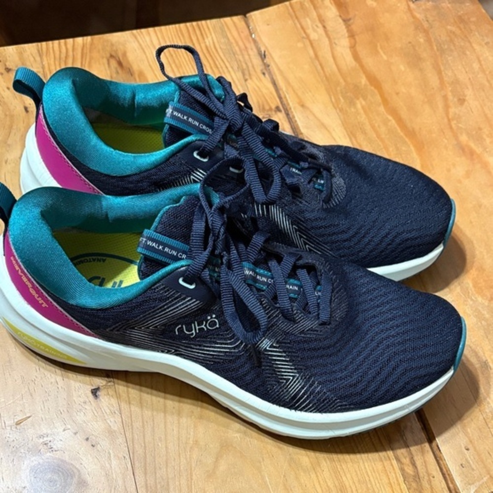 Ryka Women's Navy and Magenta Athletic Shoes